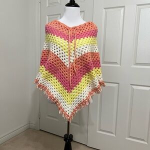 CROCHET PONCHO for girls or teens